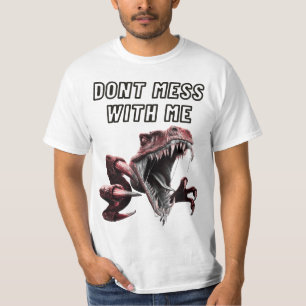 gek dinosaurus - laat me niet in de war t-shirt
