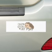 gek egeldame bumpersticker (Op auto)