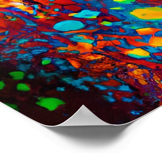 Gek Gelukkig Bearded Collie Dog Art Portret Poster (Hoek)