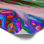 Gek Gelukkig Borzoi Hond Kunst Portret Poster (Hoek)