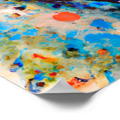 Gek Gelukkig Chow Hond Kunst Portret Poster (Hoek)