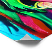 Gek Gelukkig Tibetaans Terrier Hond Portret Kunst Poster (Hoek)