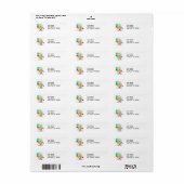 gek gestoorde wetenschapper cartoon etiket (Full Sheet)