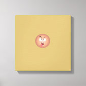 Gek Gezicht Verpakt Canvas (Voorkant)
