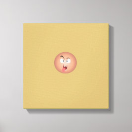 Gek Gezicht Verpakt Canvas