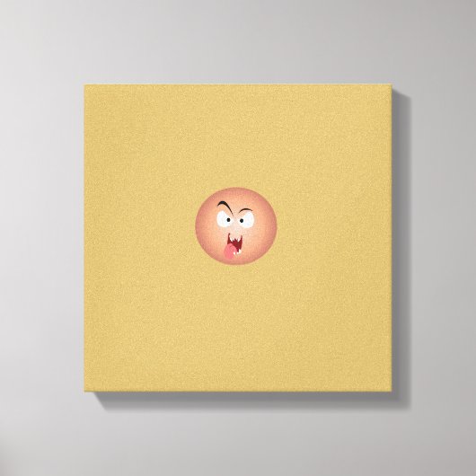 Gek Gezicht Verpakt Canvas Afdruk (Voorkant)