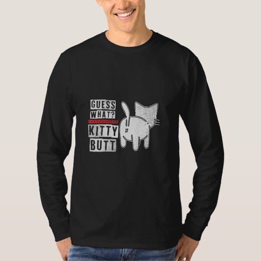 Gek gok wat een Kat kont! noodlijdend ontwerp T-shirt (Voorkant)