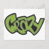 Gek - Graffiti Briefkaart (Voorkant)