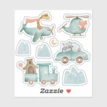 Gek grappig transport en dier. Kinder baby