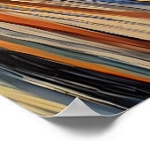 Gek Halloween Zwart Kat "Schreeuw" Portret Kunst Poster (Hoek)