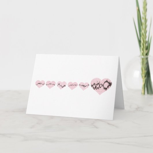 gek hart feestdagen kaart (Voorkant)