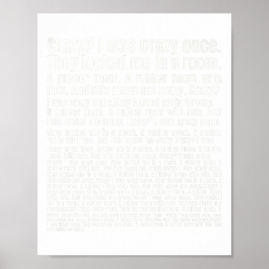 Gek, ik was eens gek. Funny Meme Premium Poster (Voorkant)