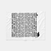 Gek, ik was eens gek. Grappige trending meme Fleece Deken (Voorkant (Horizontaal))