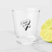 gek in liefde shot glas (Voorkant)