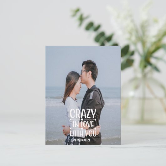 Gek in liefde voor je Briefkaart (Staand voorkant)