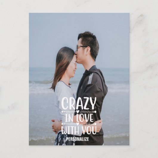 Gek in liefde voor je Briefkaart (Voorkant)