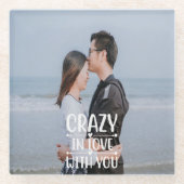 Gek in liefde voor je Onderzetter Glazen Onderzetter (Voorkant)