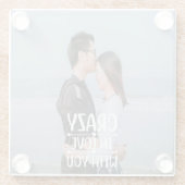 Gek in liefde voor je Onderzetter Glazen Onderzetter (Achterkant)