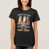 Gek kat dame classy sassy en een beetje slim assy t-shirt (Voorkant)