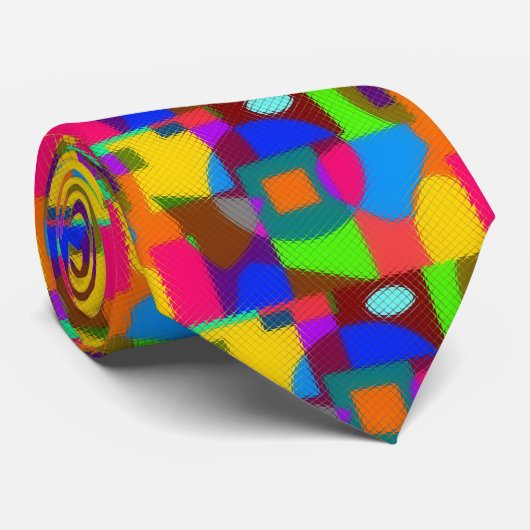 Gek Kleurrijk Stropdas (Opgerold)