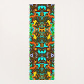 Gek Kleurrijke Boho Fun Abstract Modern Yogamat (Achterkant)