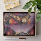 Gek Kleurrijke Futuristische Chihuahua Hond Steamp Tissuepapier (Geschenk)