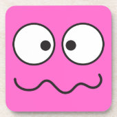 Gek krankzinnig eyed gezichtskruis drankjes onderzetter (Voorkant)