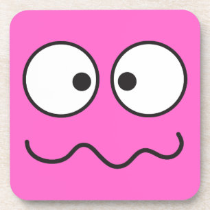 Gek krankzinnig eyed gezichtskruis drankjes onderzetter