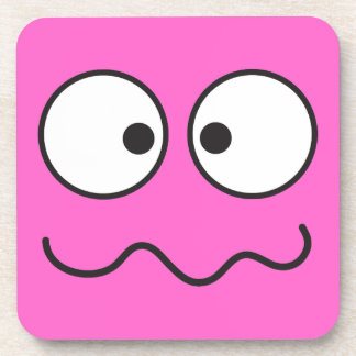 Gek krankzinnig eyed gezichtskruis drankjes onderzetter