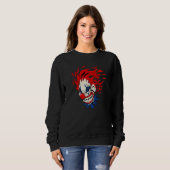 Gek Kwaad Clown Halloween Trui (Voorkant volledig)
