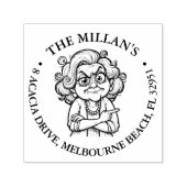 Gek mam thema  zelfinktende stempel (Design)