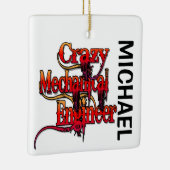 Gek Mechanisch Ingenieur DOUANE Keramisch Ornament (Rechts)