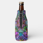 Gek Mooi Abstract Rits Fles Koeler Wrap (Fles Achterkant)