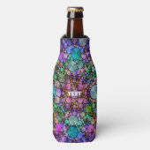 Gek Mooi Abstract Rits Fles Koeler Wrap (Fles Voorkant)
