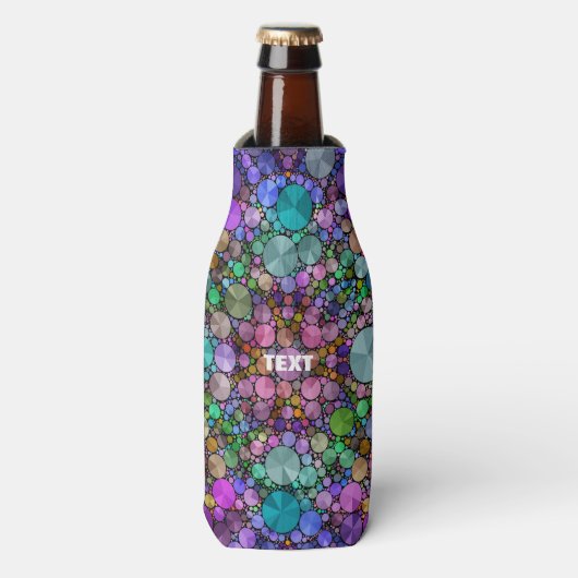 Gek Mooi Abstract Rits Fles Koeler Wrap (Fles Voorkant)