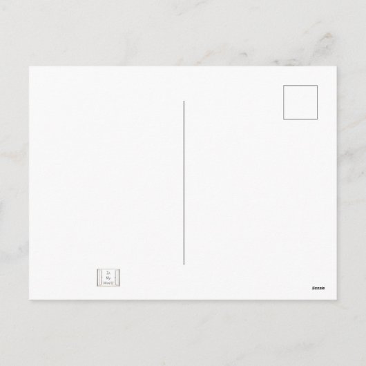 Gek om de wereld te veranderen feestdagenkaart (Achterkant)