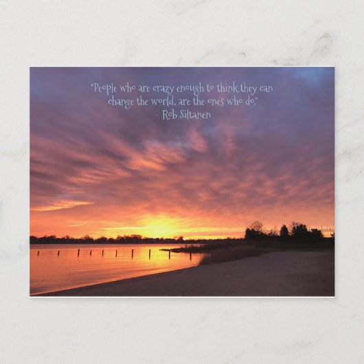 Gek om de wereld te veranderen feestdagenkaart (Voorkant)