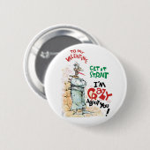 Gek om jou ronde button 5,7 cm (Voorkant /achterkant)