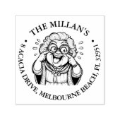 Gek oma thema  zelfinktende stempel (Design)