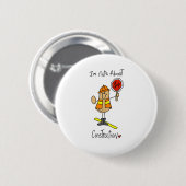 Gek op Bouw Ronde Button 5,7 Cm (Voorkant /achterkant)