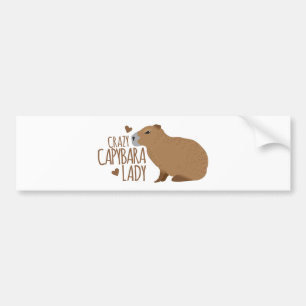 gek op capybara bumpersticker