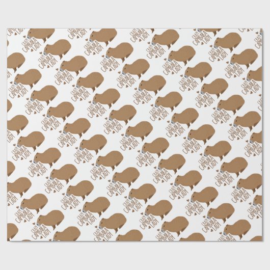 gek op capybara cadeaupapier (Vlak)