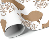 gek op capybara cadeaupapier (Rol Hoek)