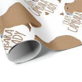 gek op capybara cadeaupapier (Rol Hoek)