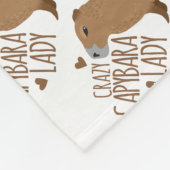 gek op capybara fleece deken (Hoek)