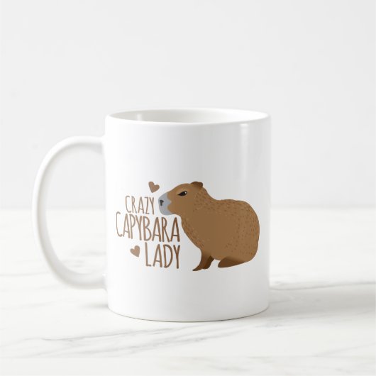 gek op capybara koffiemok (Links)