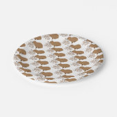 gek op capybara papieren bordje (Gekanteld)