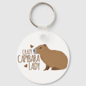 gek op capybara sleutelhanger (Voorkant)