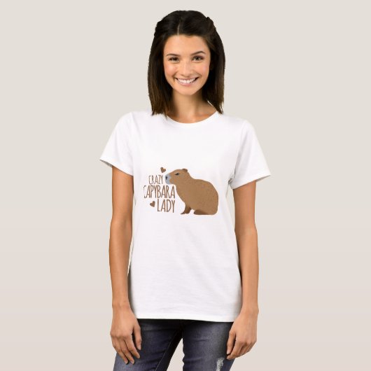 gek op capybara t-shirt (Voorkant volledig)