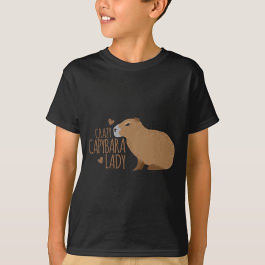 gek op capybara t-shirt (Voorkant)
